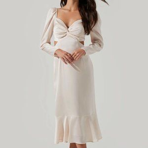 ASTR the Label Lainie Cutout Midi Dress